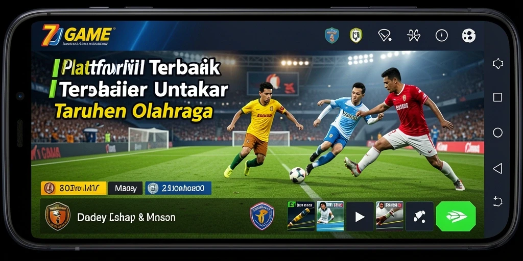 Screenshot gameplay 7GAME yang menampilkan berbagai pilihan taruhan olahraga.