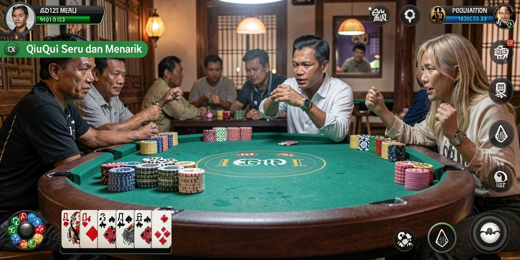 Gameplay QiuQiu yang seru dan interaktif di ASD123.