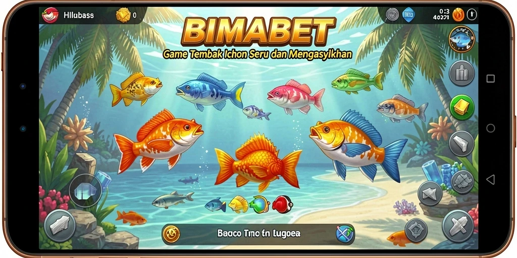 Tampilan menarik dari gameplay <strong>BIMABET</strong> dengan berbagai jenis ikan.