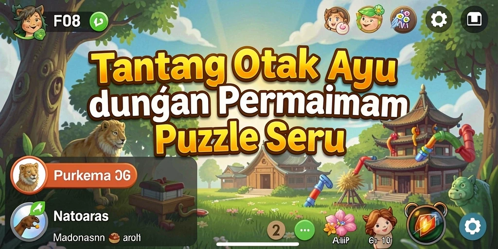 Screenshot gameplay F08 menampilkan tantangan Puzzle yang menarik.