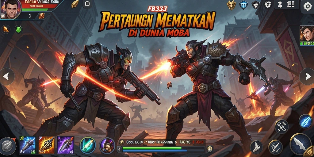 Tangkapan layar gameplay <strong>FB333</strong> yang mendebarkan dengan aksi MOBA.