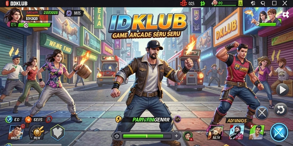 Tampilan gameplay seru dari IDKLUB yang menggugah adrenalin.
