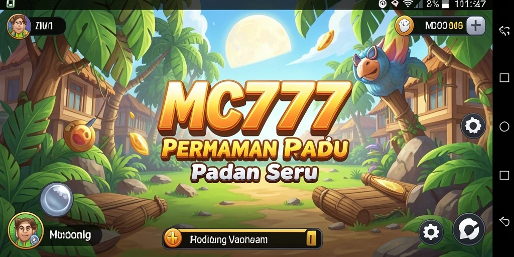Tampilan menarik gameplay serta elemen colorful di MC777.