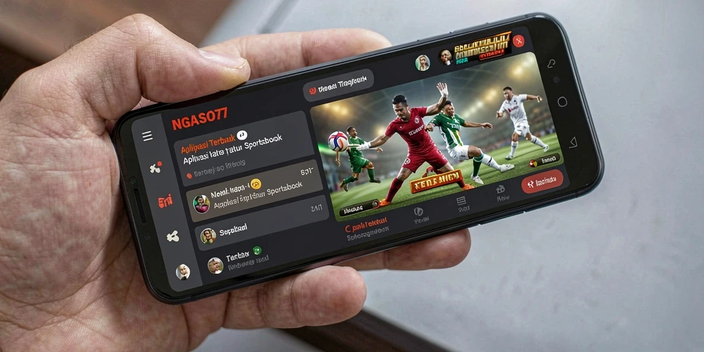 Screenshot utama NGASO77 menampilkan antarmuka taruhan olahraga yang dinamis.