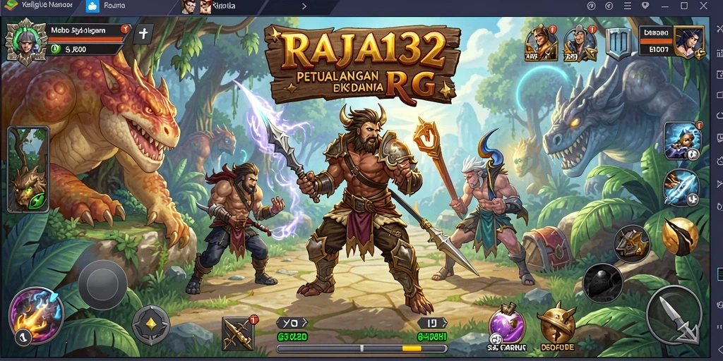 Tampilan gameplay RAJA132 yang menakjubkan di dunia RPG.