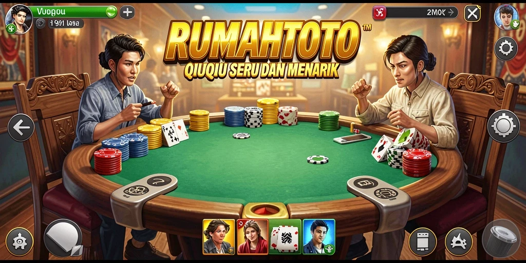 Tampilan gameplay QiuQiu yang seru dan menarik di RUMAHTOTO.