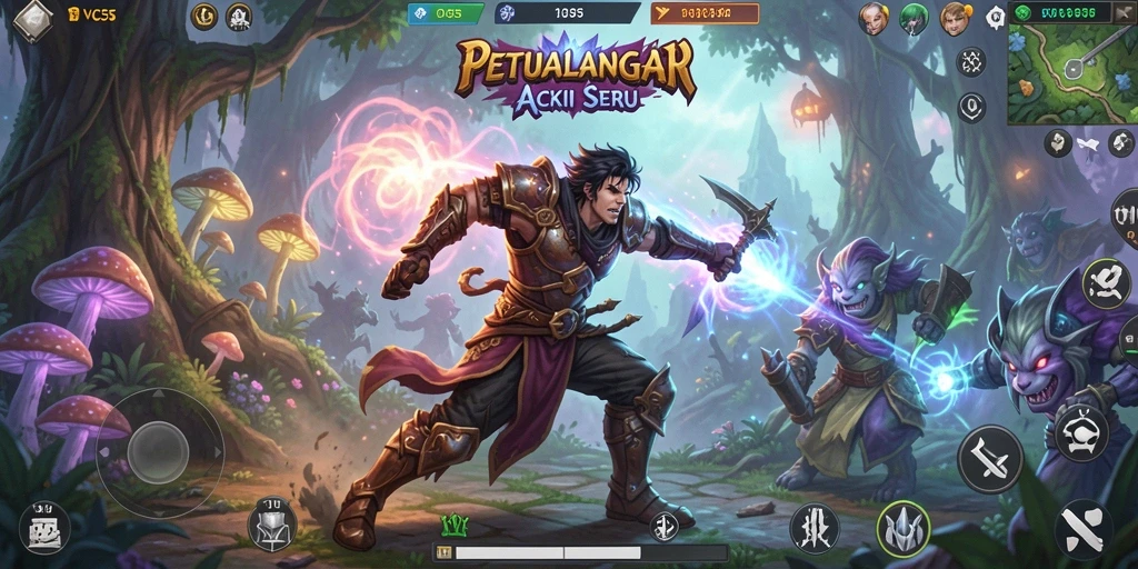 Screenshot gameplay menampilkan aksi seru di dunia ARPG.